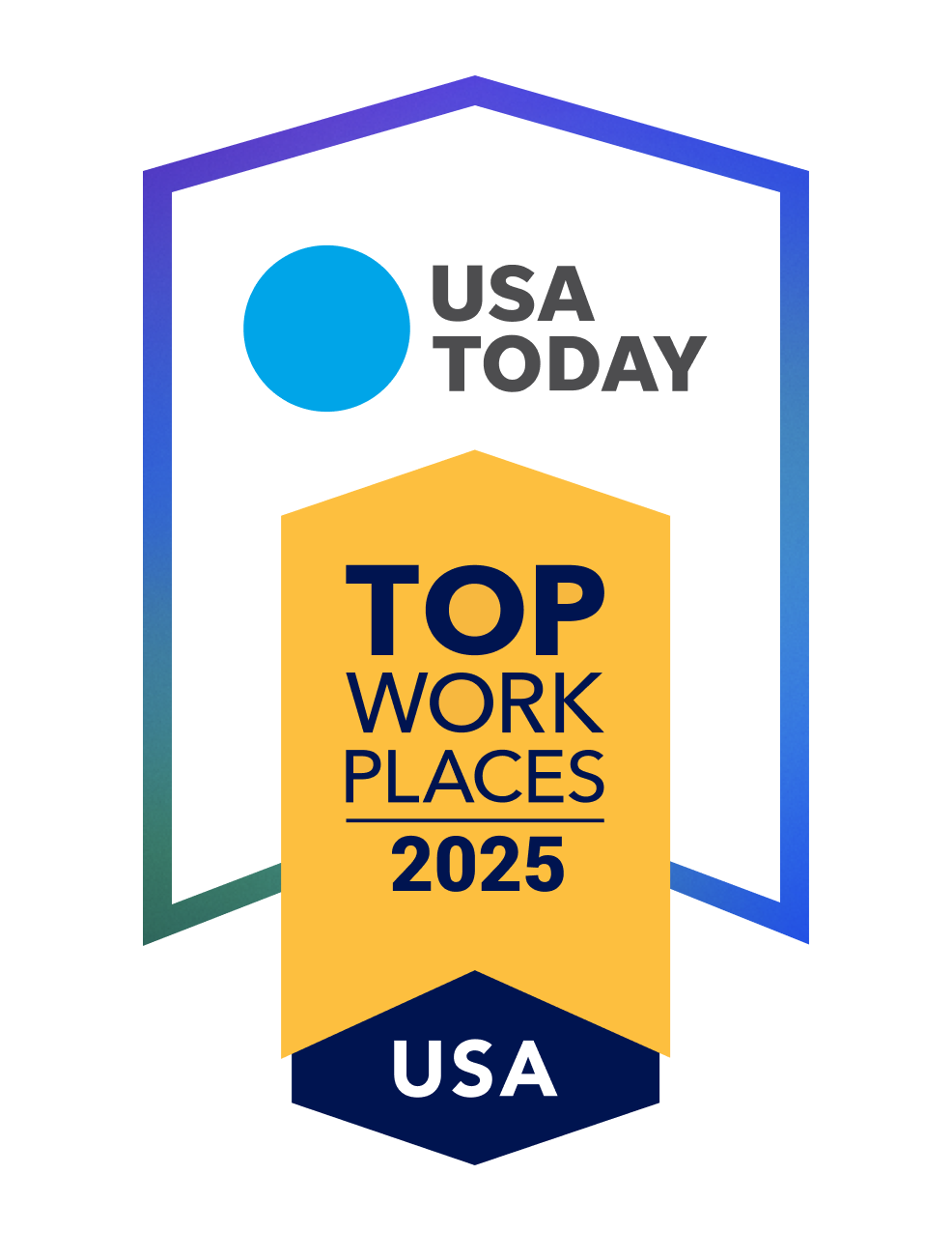 USA Today Top Workplaces 2025 USA badge